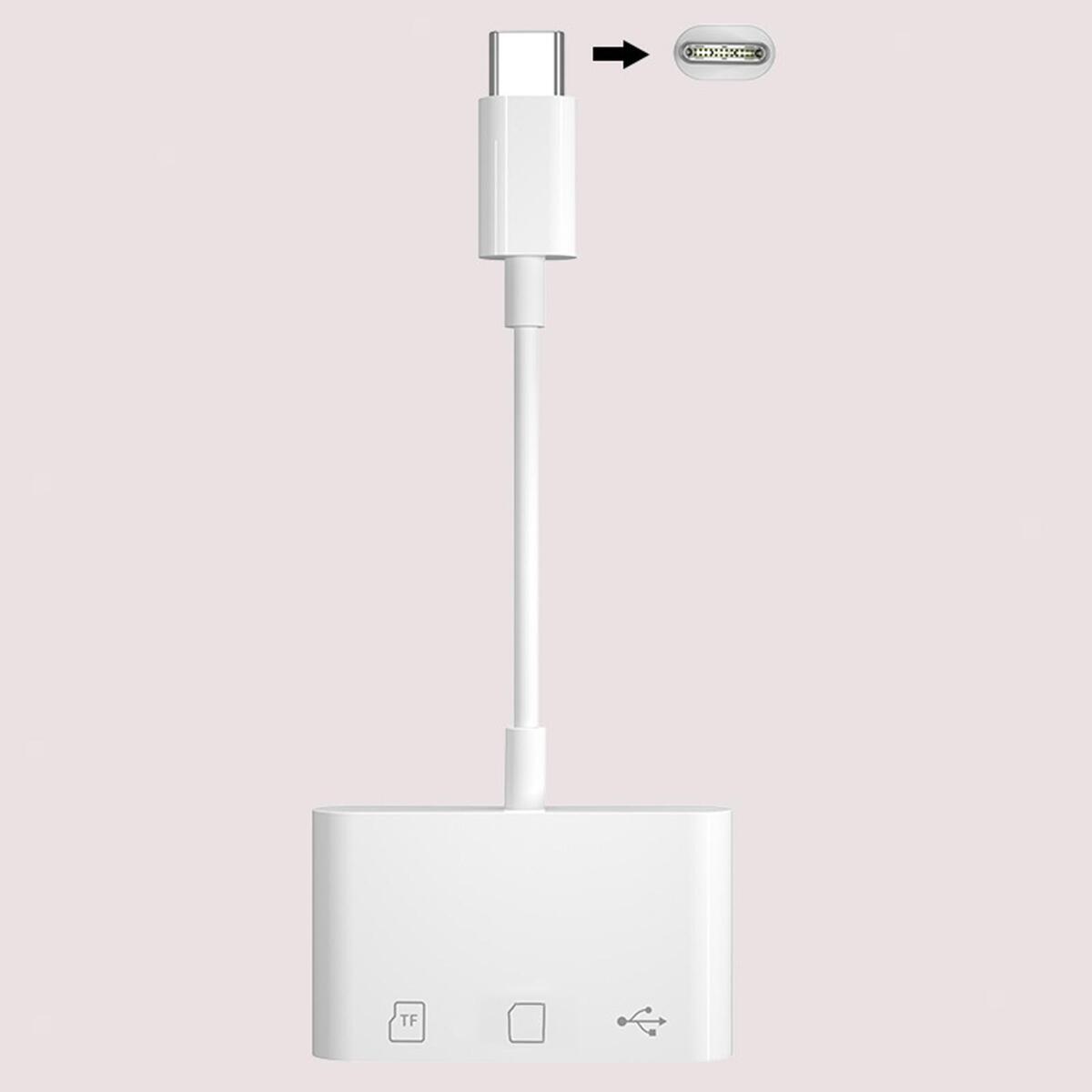 USB C TF SD Card Reader SD to USB C Adapter for Computer Ubc C Devices