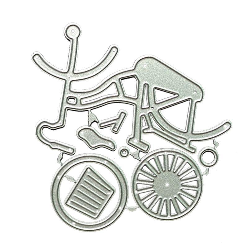 Bicycle Metal Cutting Dies Stencil DIY Scrapbooking Album Paper Card Template