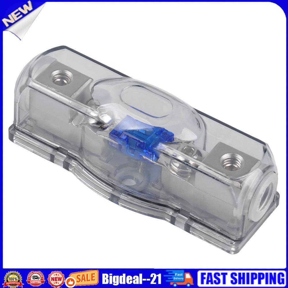 Car Audio 60 AMP Mini ANL Fuse Holder Block 4/8 GA IN 4/8 GA OUT with Fuse