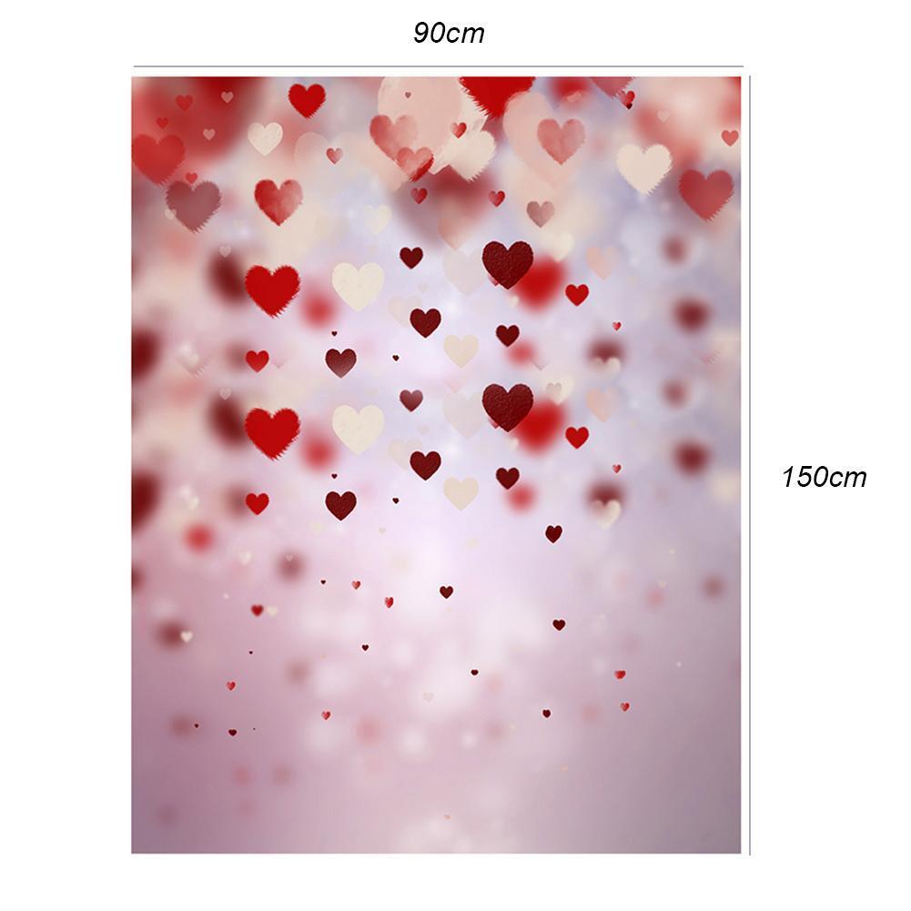Heart Digital Photography Background Art Fabric Photo Props Studio Backdrop