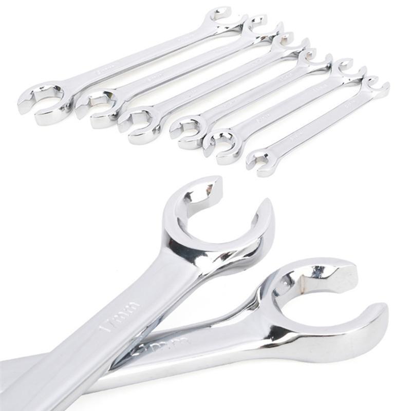 6~21mm Chrome Vanadium Steel Tubing Flare Nut Wrench Set