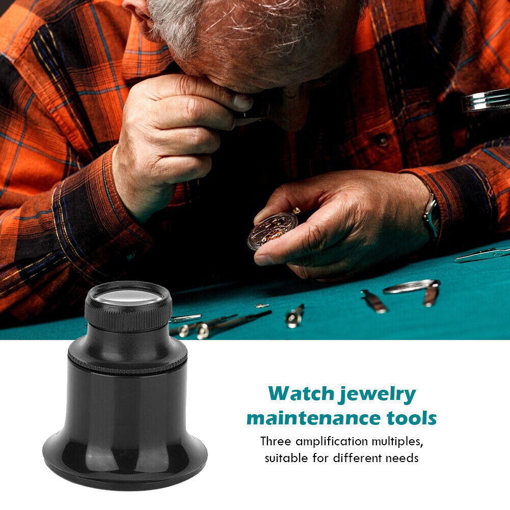 20X Watch Repair Eye Magnifier Lens Monocular Magnifying Glass Jewelry Tool