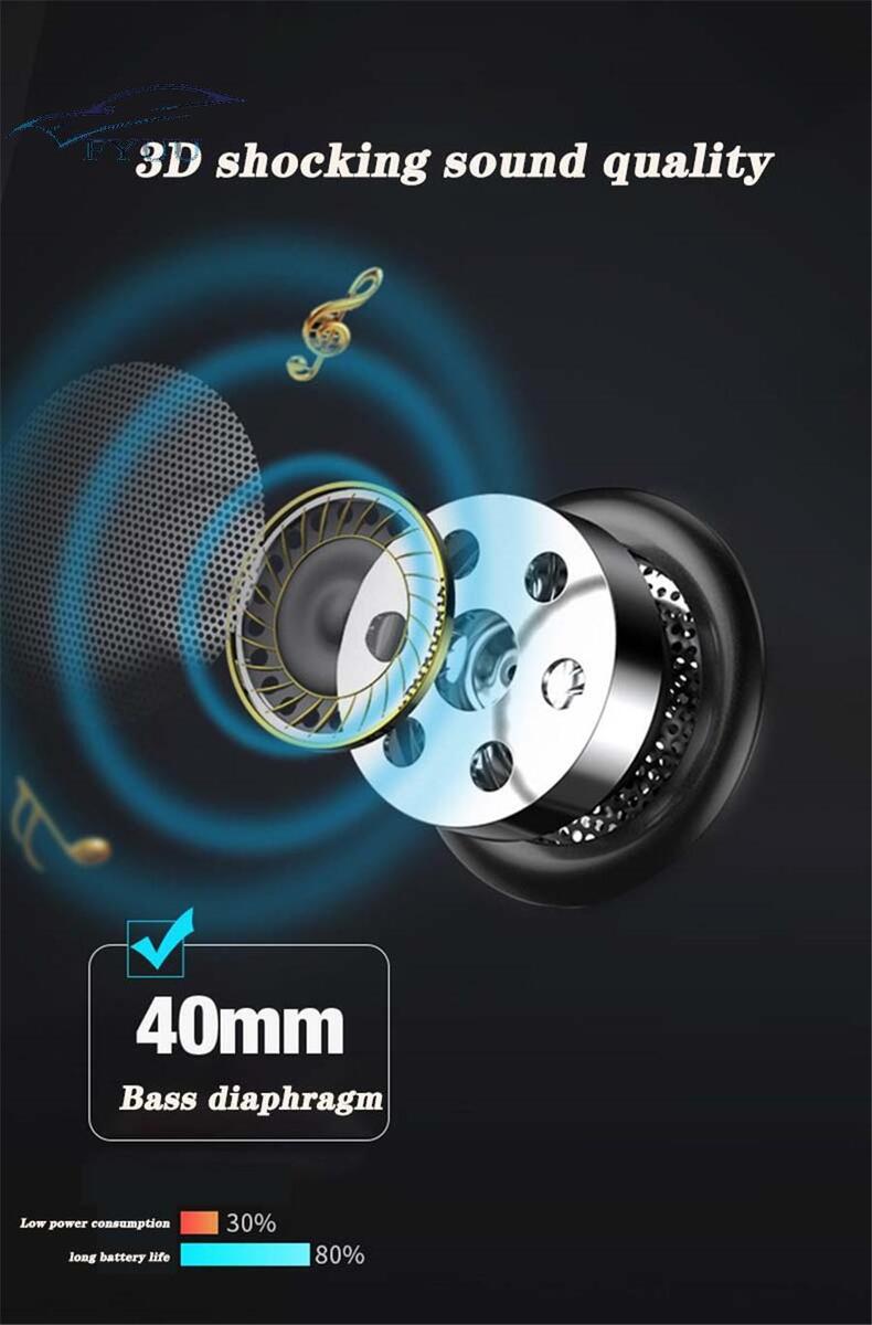 Red Motorcycle Helmet Bluetooth Headset Handsfree Wireless Earphone Music Player