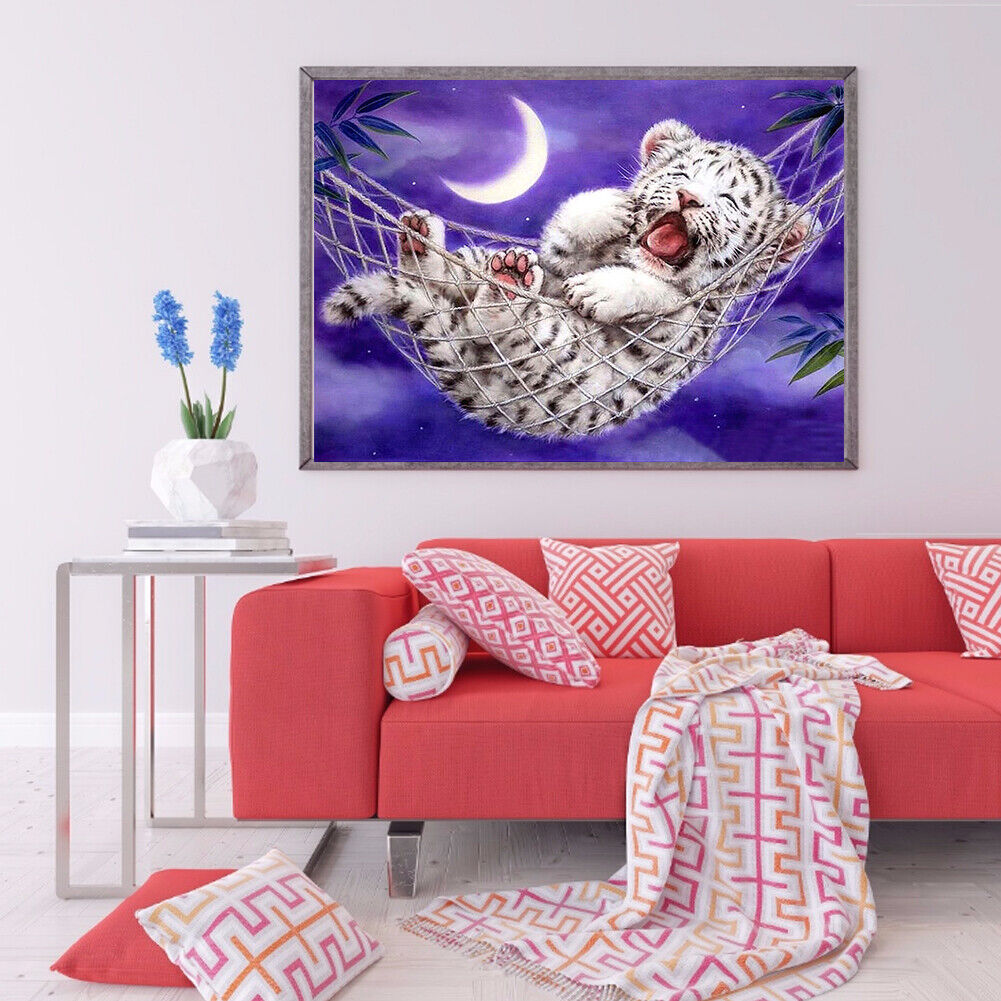 Full Round Drill Diamond Painting 5D DIY Little Tiger Rhinestone Picture
