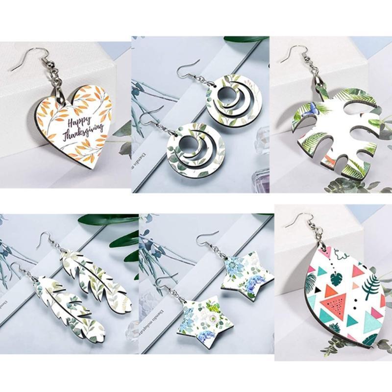 16 Pairs Sublimation Blank Keychains Thermal Transfer Key Chain Keyrings Key Tag