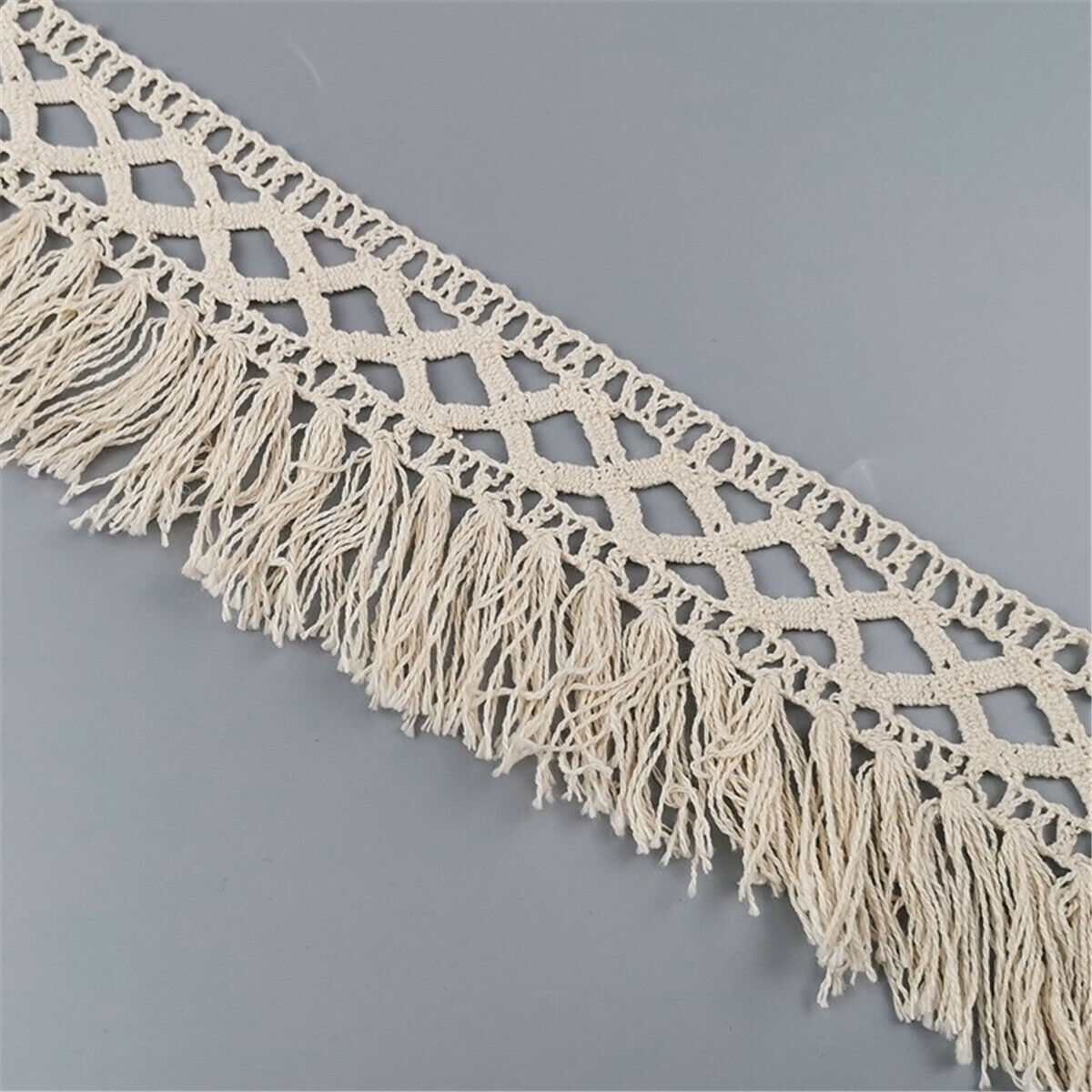 Cotton Tassel Fringe Embroidered Lace Trim Sewing Fabric DIY Dress Home Textile