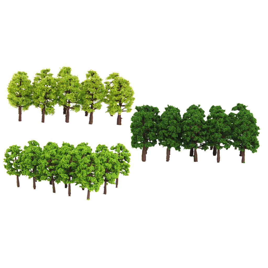 60Pcs 1:150   - Scenery Railway Forest Wargame 8cm/3.15"