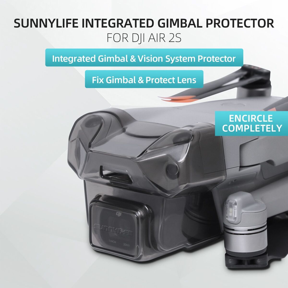 New Lens Hood Anti-glare Case Lens Cap Protective Cover Sunshade For DJI Air 2S