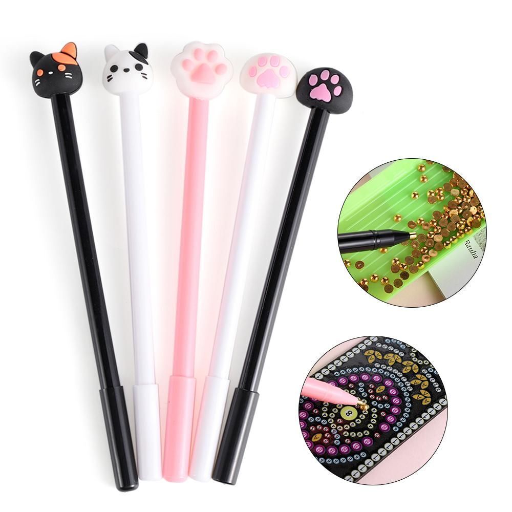 Embroidery DIY Cross Stitch 5D Diamond Painting Point Drill Pen Cat Claw Pens