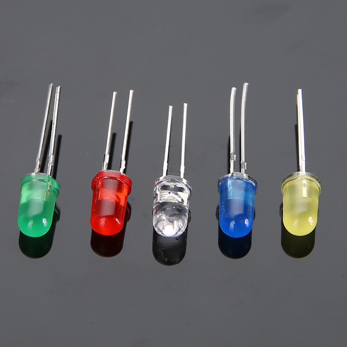 500Pcs/box 5mm LED Light White/Yellow/Red/Blue/Green Assortment Diodes Kit DIY