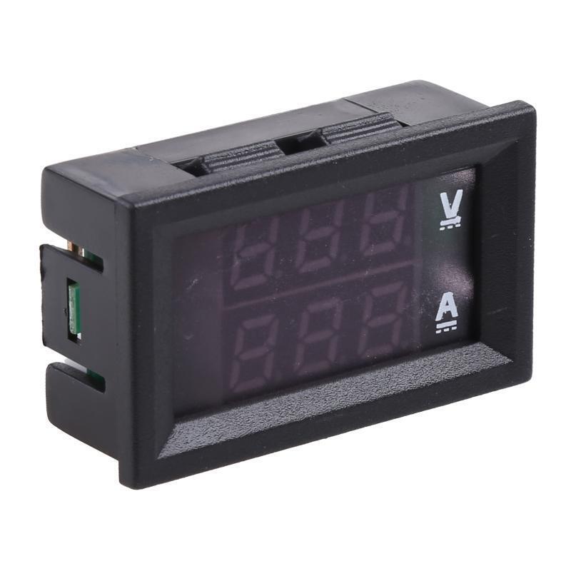 Dual Digital Voltage Voltmeter Ammeter Current Amps Volt Meter LCD Panel Monitor
