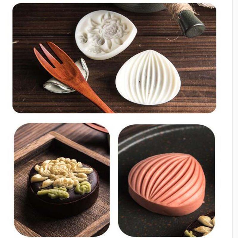Cookie Stamp Moon Cake Maker Moon Cake Mould Thickness Adjustable Flower Shell