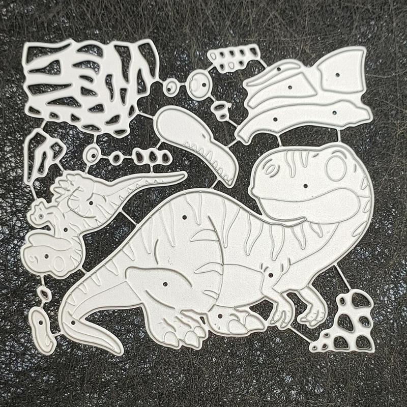 Dinosaurs Embossing Stencil DIY Printing Steel Mould Scrapbook for Album Paper