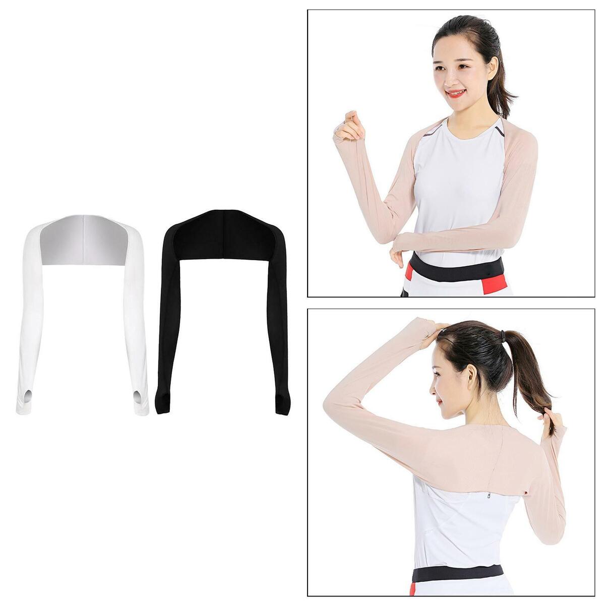 2pcs Cooling Shawl Arm Sleeves Sun Protection Women Men Golfing Accessory