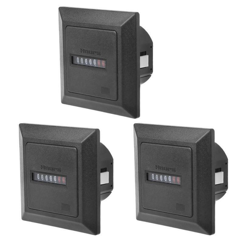 Timer Square Counter Digital 0-99999.99 Gauge 0.3W AC220-240V 50/60Hz AC Hour