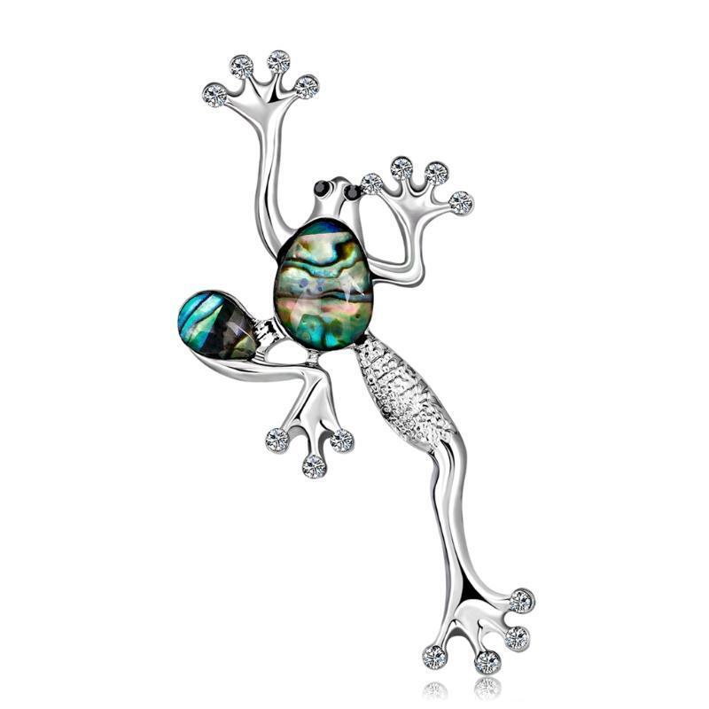 Frog Shell Cartoon Brooches Collar Pins Corsage Animal Badges Dress Accessories
