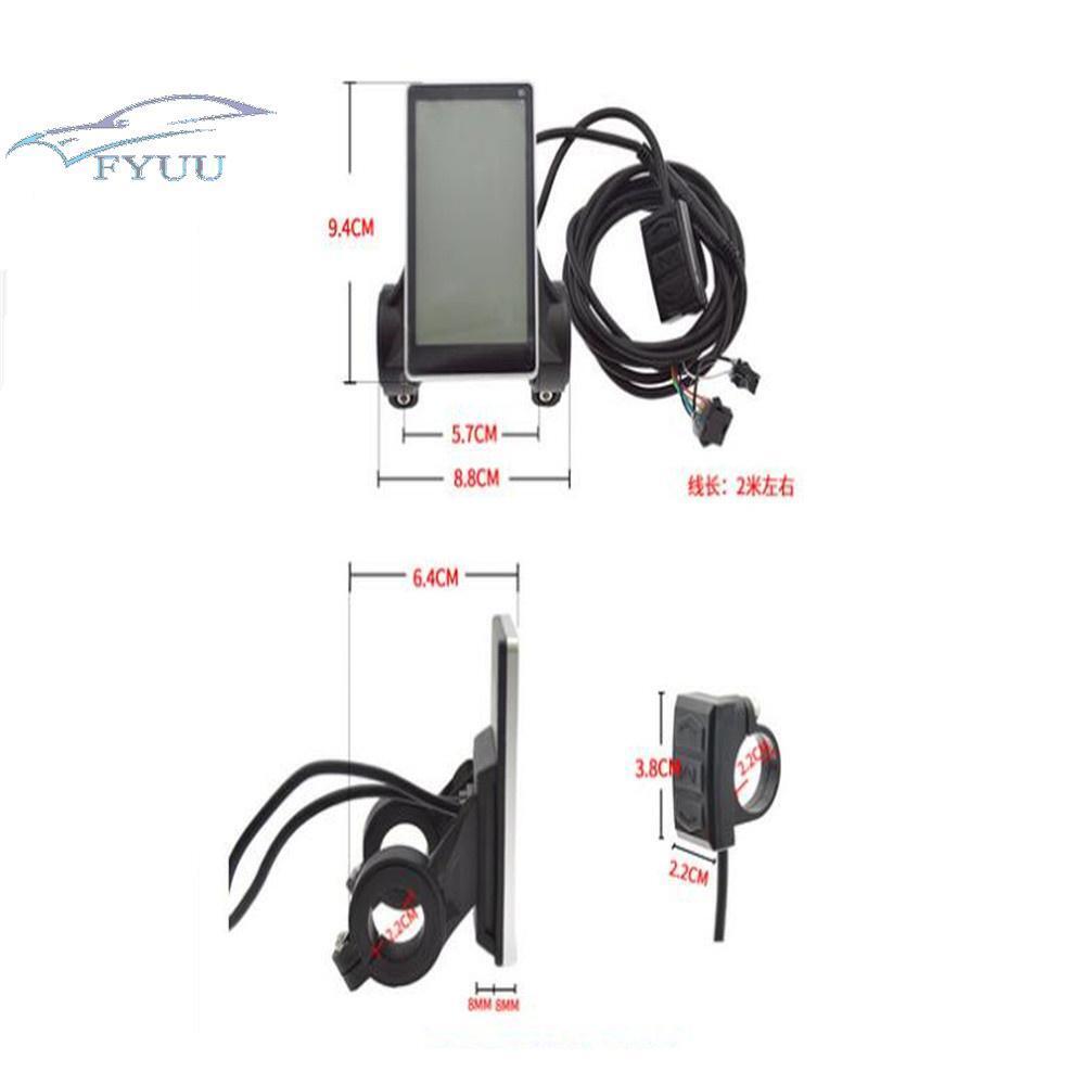 Electric Bicycles Electric Scooters 24V 36V 48V 60V 64V LCD Display Speed Meter