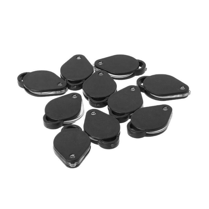Mini Plastic Handheld Magnifying Glasses Jewelry Loupes for Jewelry Gems Watches