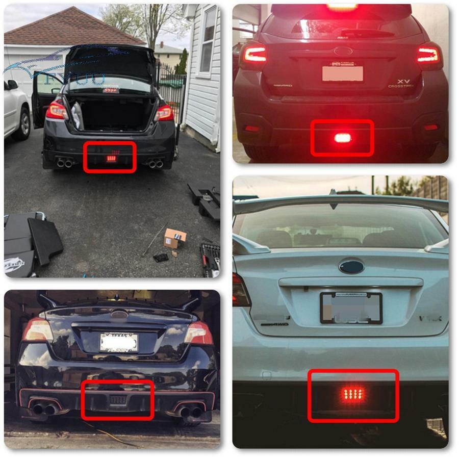 1pc LED Smoke Rear Fog Lamp Brake&Backup Reverse Light For Subaru WRX STi 2011+