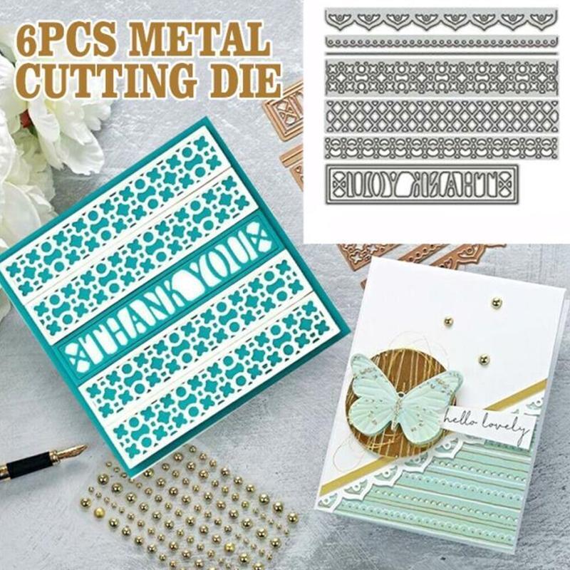 Ruler Metal Cutting Dies Stencil Scrapbooking DIY Album Stamp Paper Card