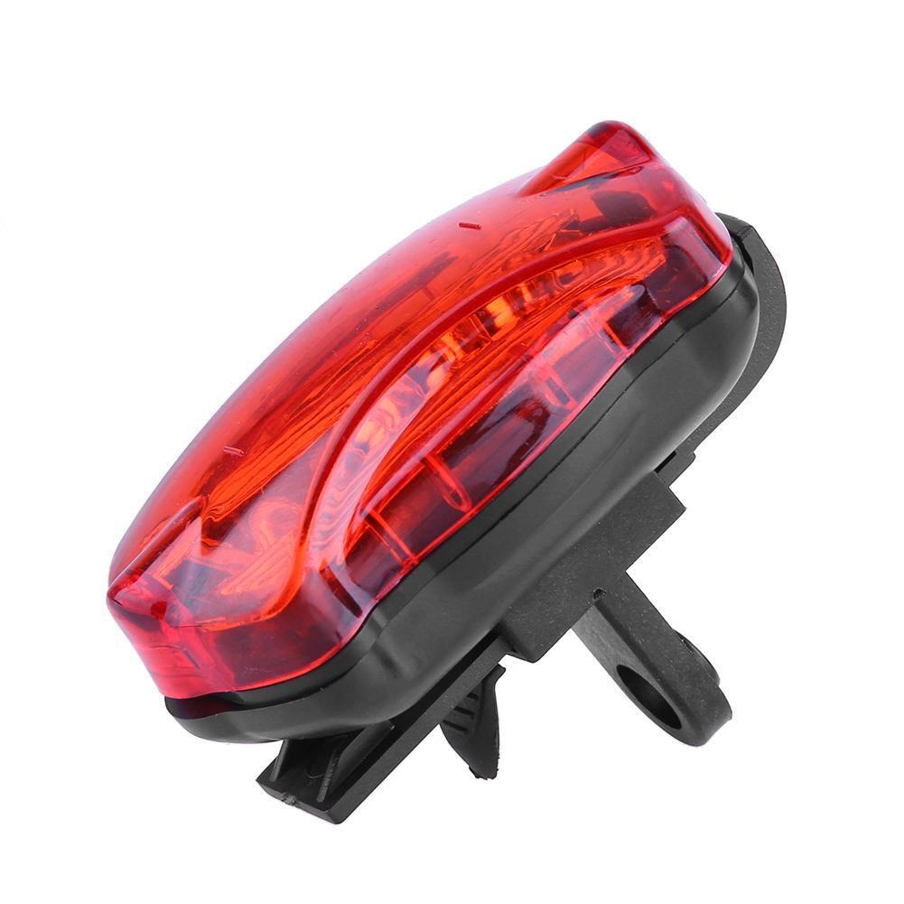 Waterproof 5LED Bicycle Tail Light Rear Warning Lamp for Night Bike Cycling