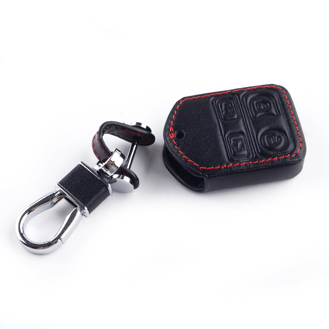 Leather Key Case Cover Fob Protection Fit For Lincoln Mercury Focus Explorer