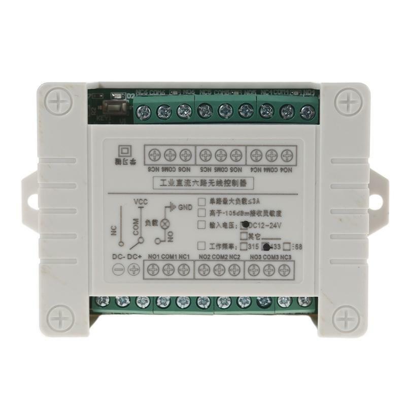Remote Control Controller Radio Switch Transmitter Receiver DC 12V & 24V, 6 Ch