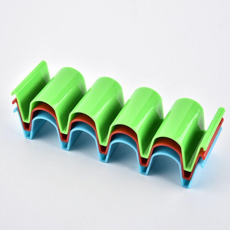 6 Pack Taco Holder Stand, Dishwasher and Freezer Safe, Holds Up to 4 Tacos Each