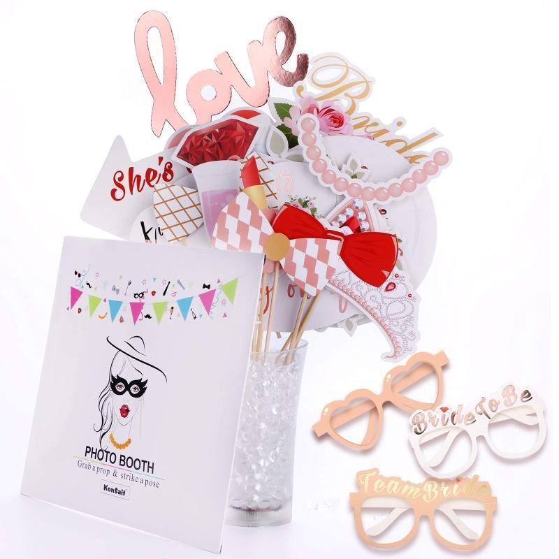 Bride to be Wedding Bachelorette Party Photography Props Set of 23 Decor