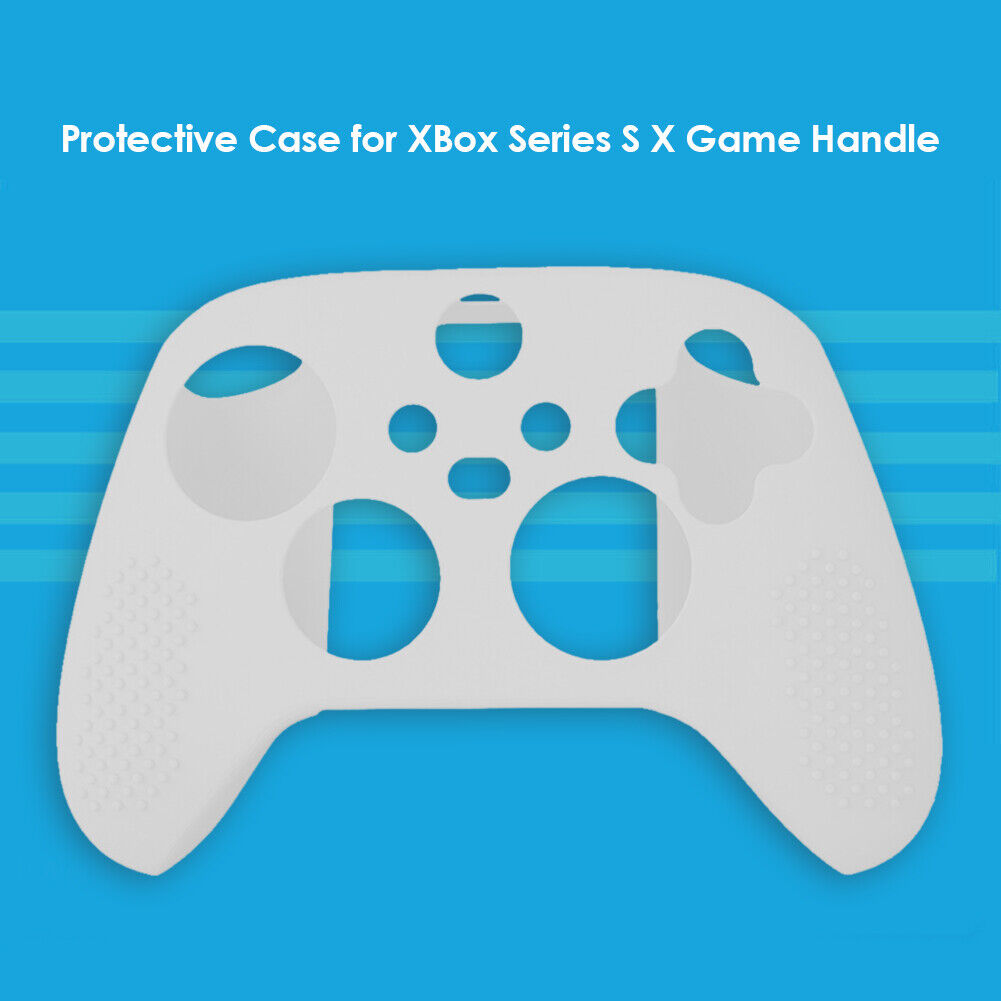 Silicone Controller Case Cover for Xbox Series X S Protective Skin (White)