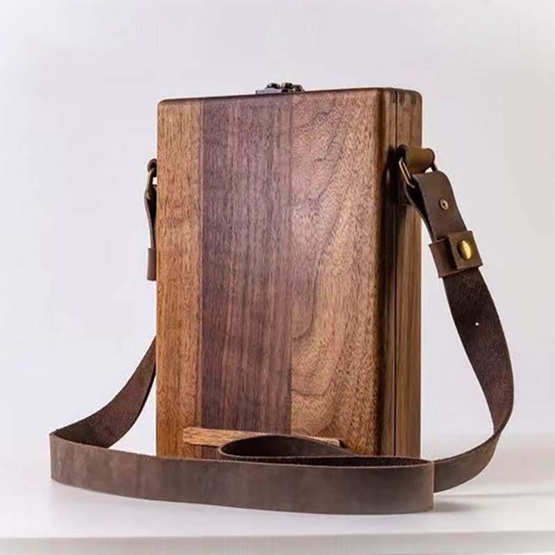 Portable Sketch Bag Wooden Shoulder Box for Anyone That Loves Writing Painting