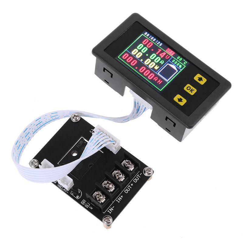 VA75010S Voltmeter Ammeter Coulomb Power Capacity Meter Battery Tester Monitor