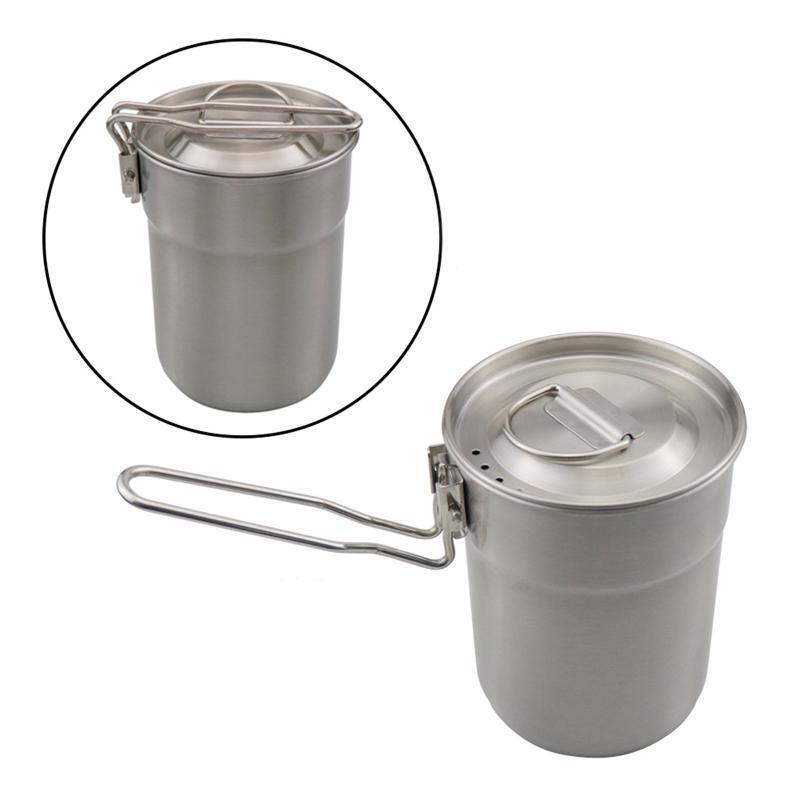 304 Stainless Steel Coffee Cup with Foldable Handle Sealing Lid Drinking
