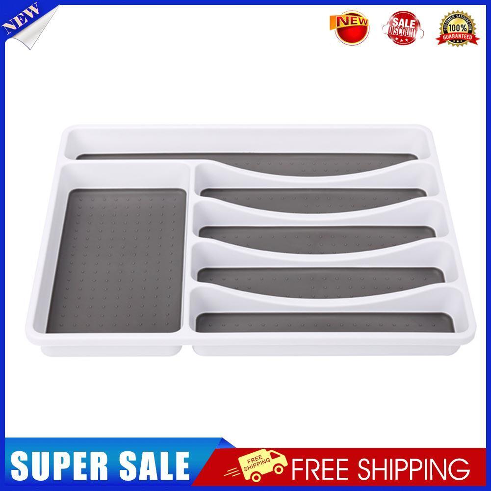 Cutlery Storage Tray Spoon Fork Tableware Drawer Rack Organizer Separation