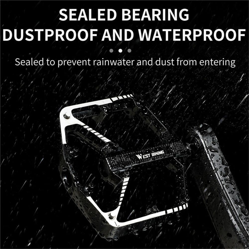 Ball Bearing Bicycle Pedals MTB Pedal Flat Platform Pedaling Road Bike Parts