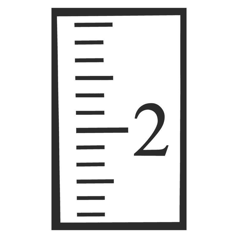 6Pcs Plastic Drawing Template Scale Ruler Stencil Hollow Blank Plastic Ruler