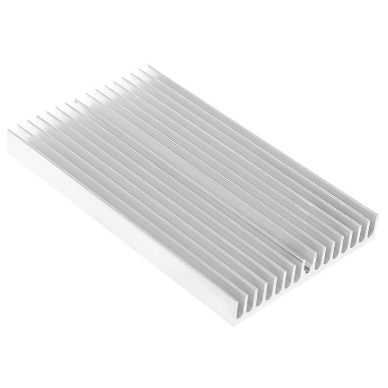 1 PC 100*60*10mm Aluminum Heat Sink DIY Cooler For IC Chip LED Power Transistor