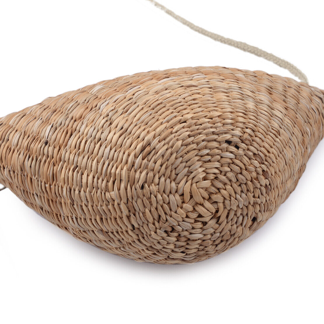 Women Handmade Natural Straw Woven Bag Handbag Summer Beach Tote Shoulder Bag Li