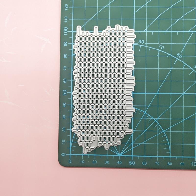 New Grid Background Metal Cutting Dies for DIY Scrapbooking Album Paper Cards