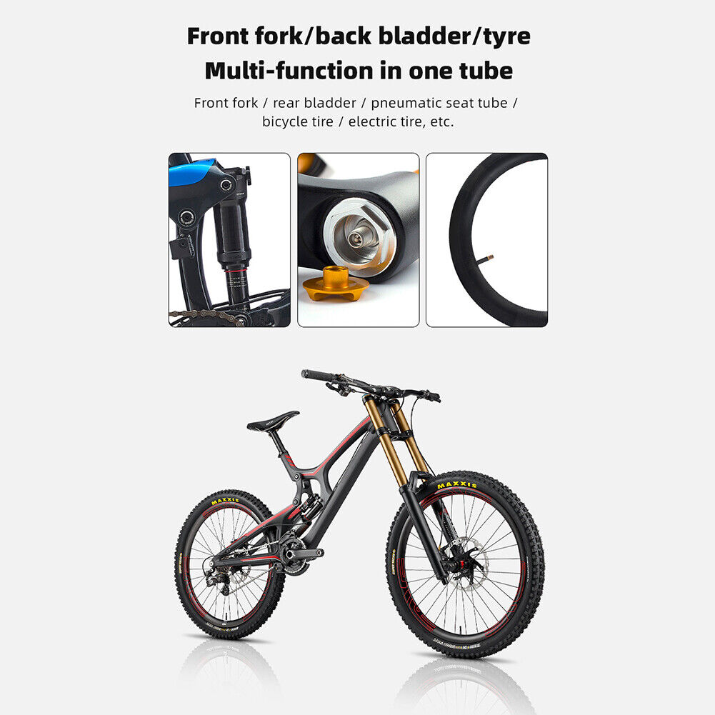 CYCLINGBOX 300PSI High Pressure Portable Bike Pump American/Presta Valve