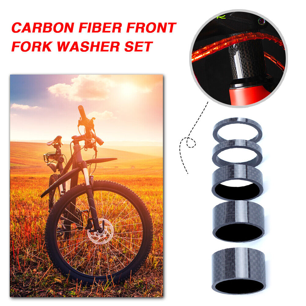 RISK 3/5/10/15/20mm Bike Front Fork Washer Set Bicycle Stem Headset Spacer