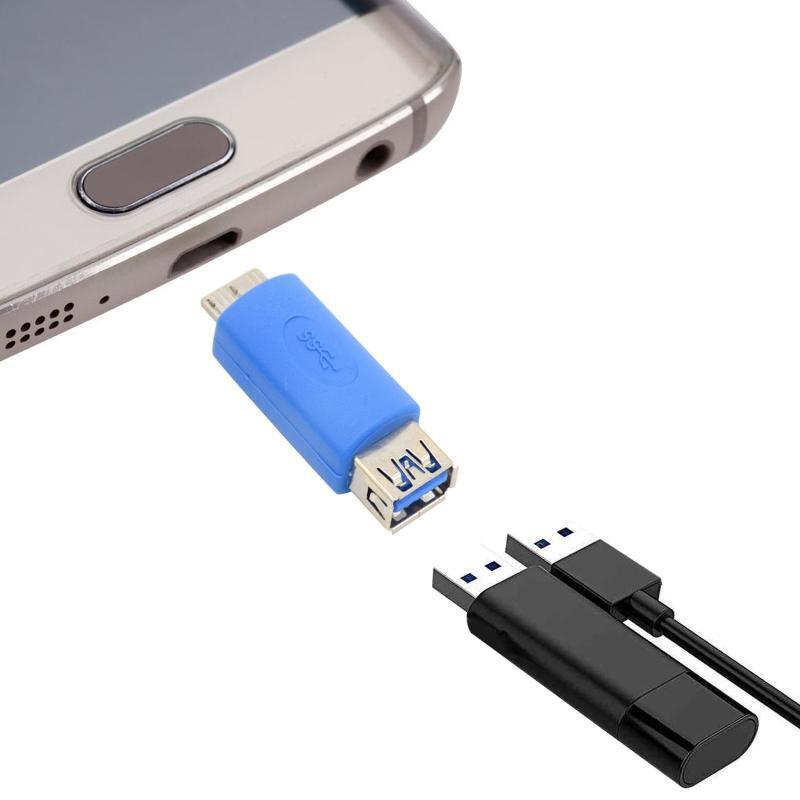 USB 3.0 Type A Female To USB3.0 Micro B Male Plug Connector Adapter 4.8Gbps Fast