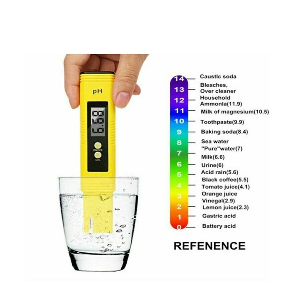 Pool Hydroponics Test PH Tester Pen PH Meter Tester Water Monitor LCD Digital