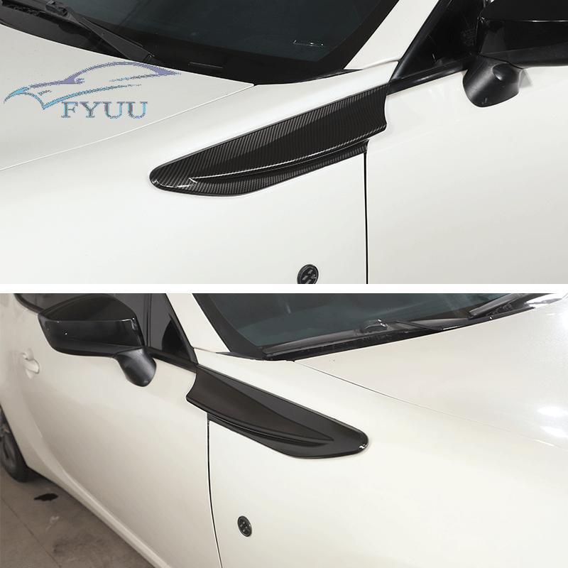 2 x Universal Glossy Black Car Side Fender Decoration Air Outlet Vent Cover Trim