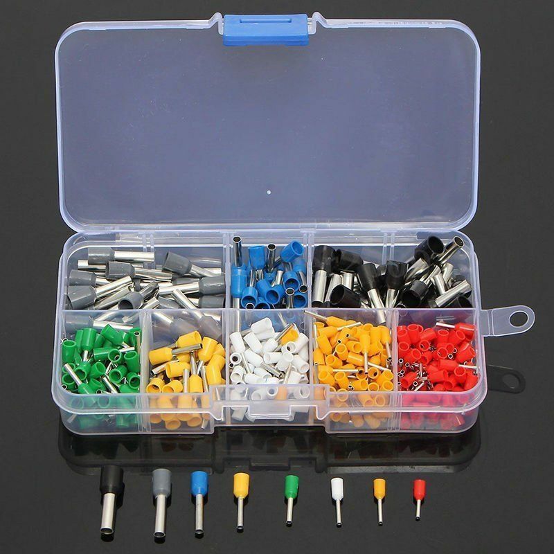 Wire Coppers Crimp Connector Insulated Cord Pin End Terminal Kit 400PCS