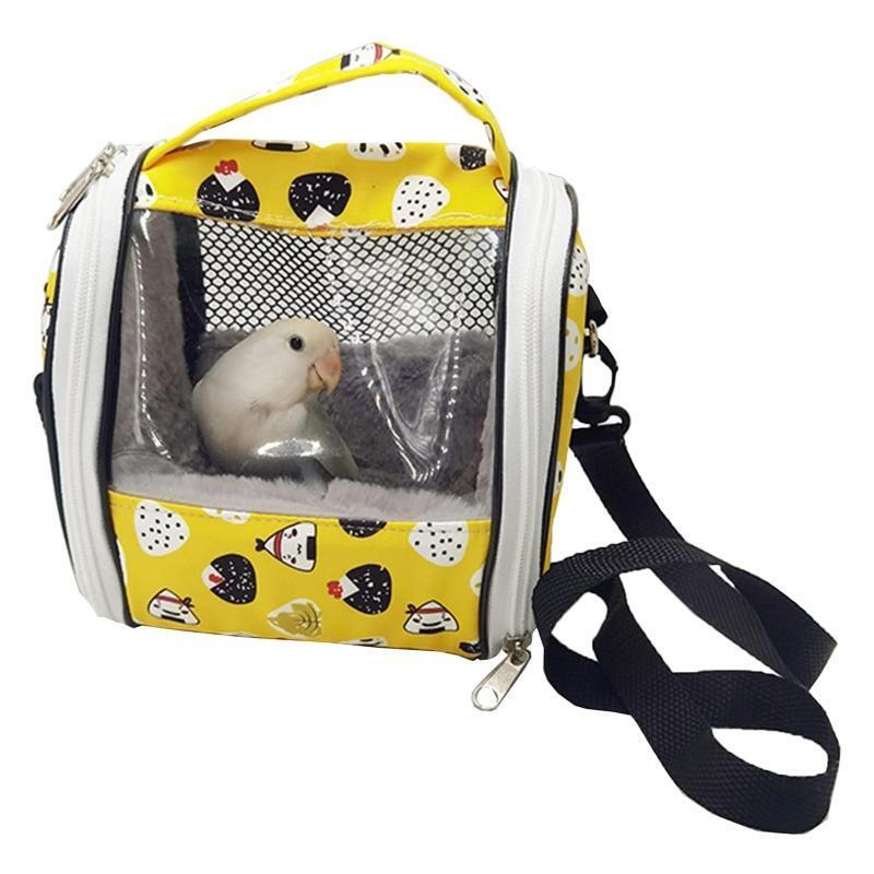 Bird Travel Carrier Portable Shoulder Bag Plush Lining Parrot Outing ?Case
