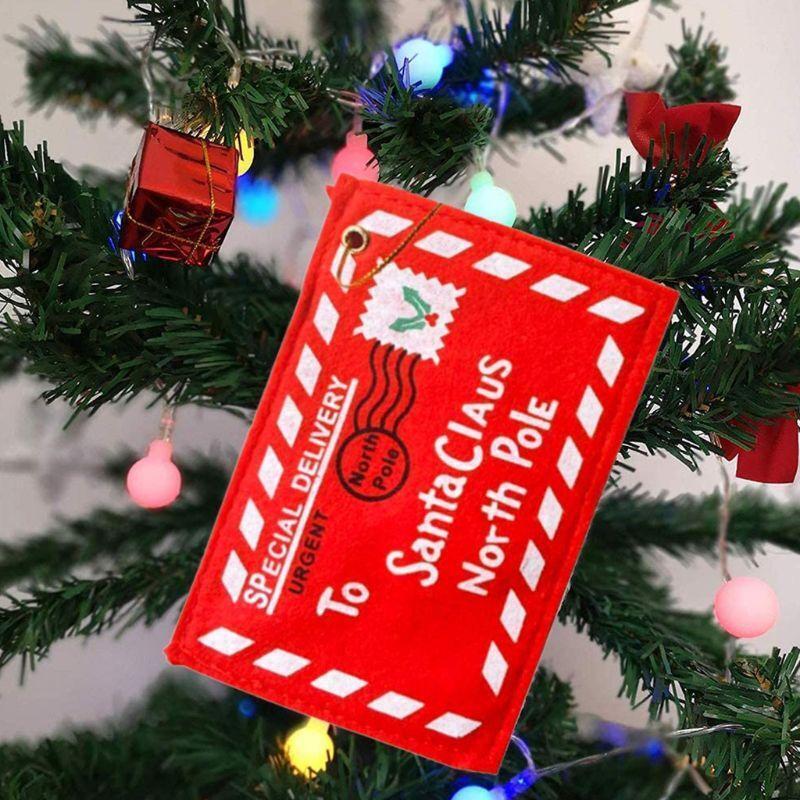 10 Pcs Envelope Ornaments Christmas Ornament Money Holder Christmas Card