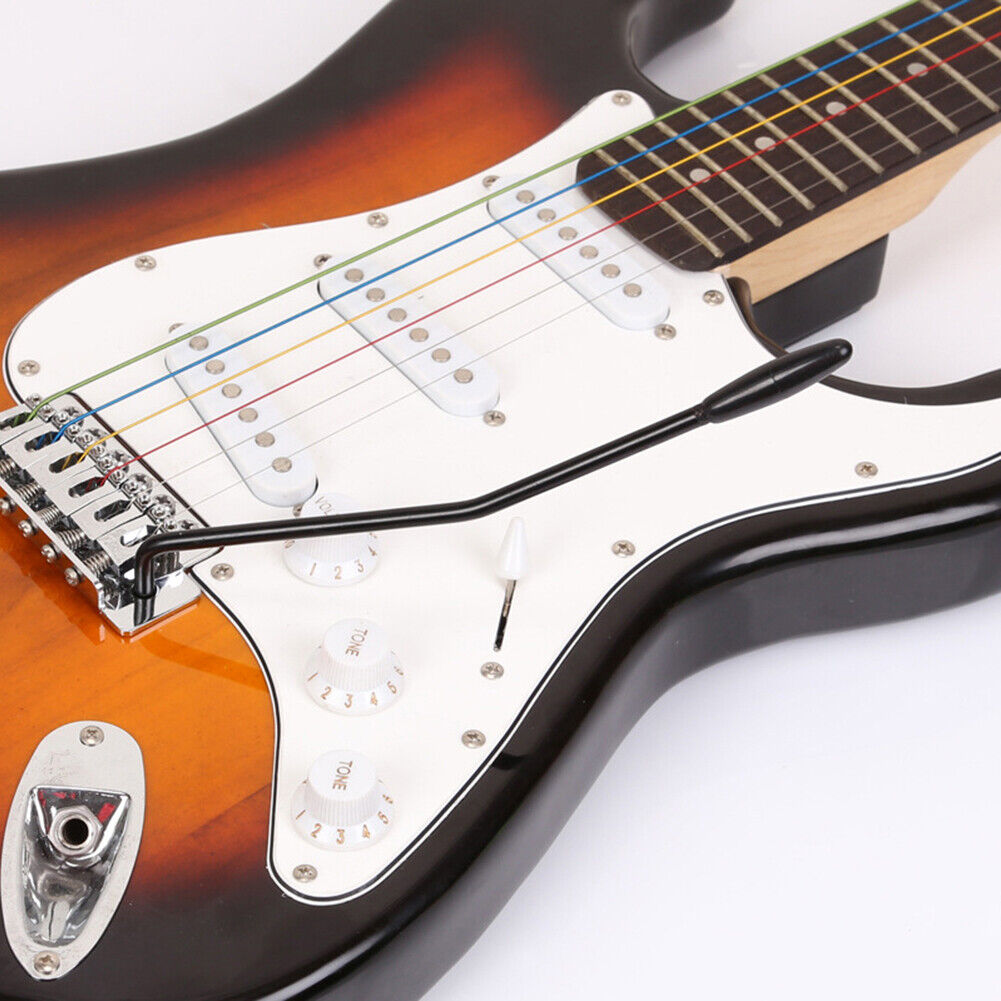 6mm Tremolo Arm Whammy Bar w/ Tips Electric Guitar Instruments Part (Black)