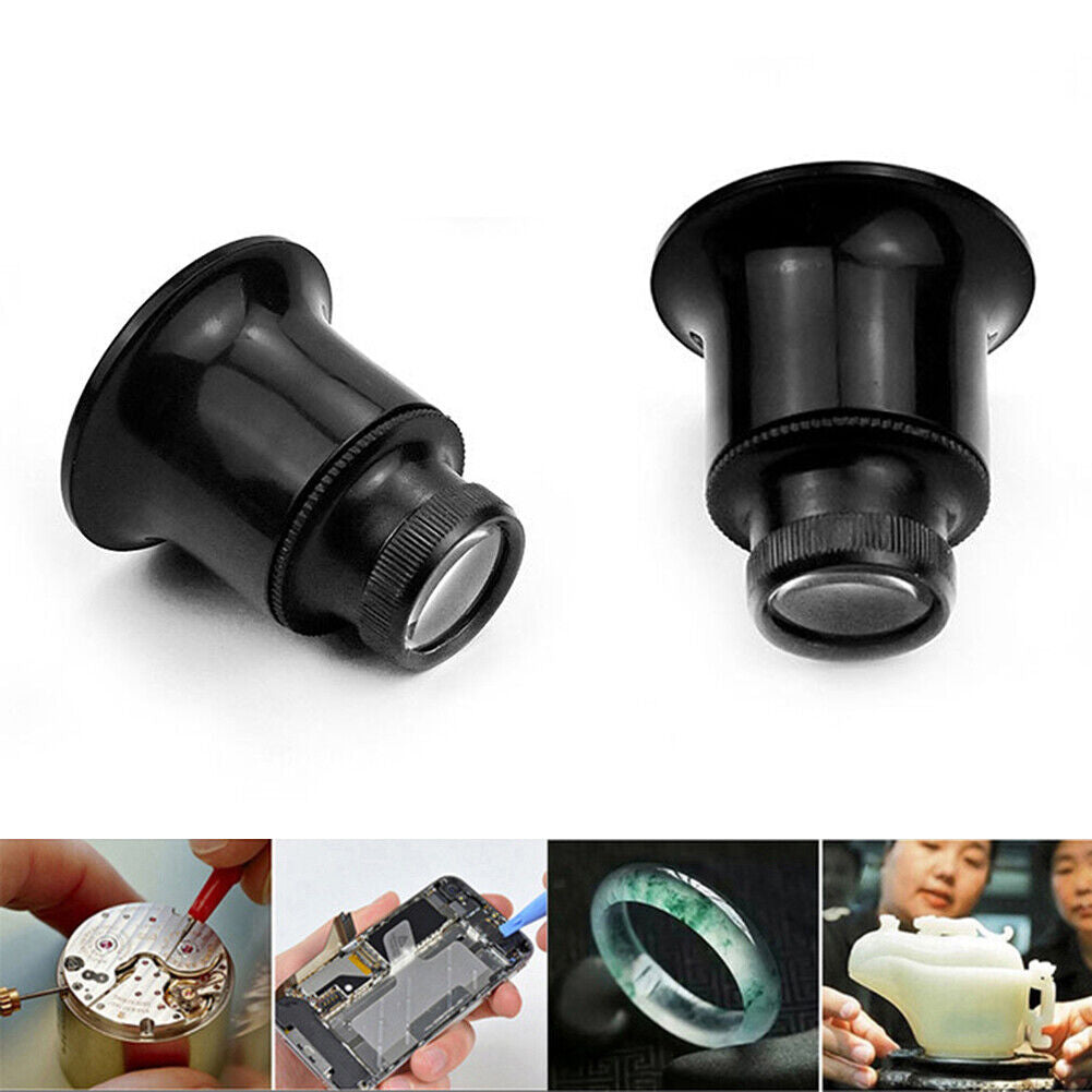 Watchmakers 20x Watch Magnifier Jewelry Glass Clearly Magnifying Eye Loupe