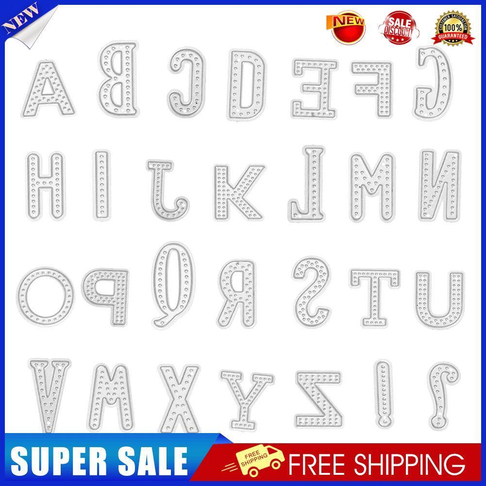 28pcs Slogan Series DIY Cutting Dies Stencil Scrapbook Embossing Template